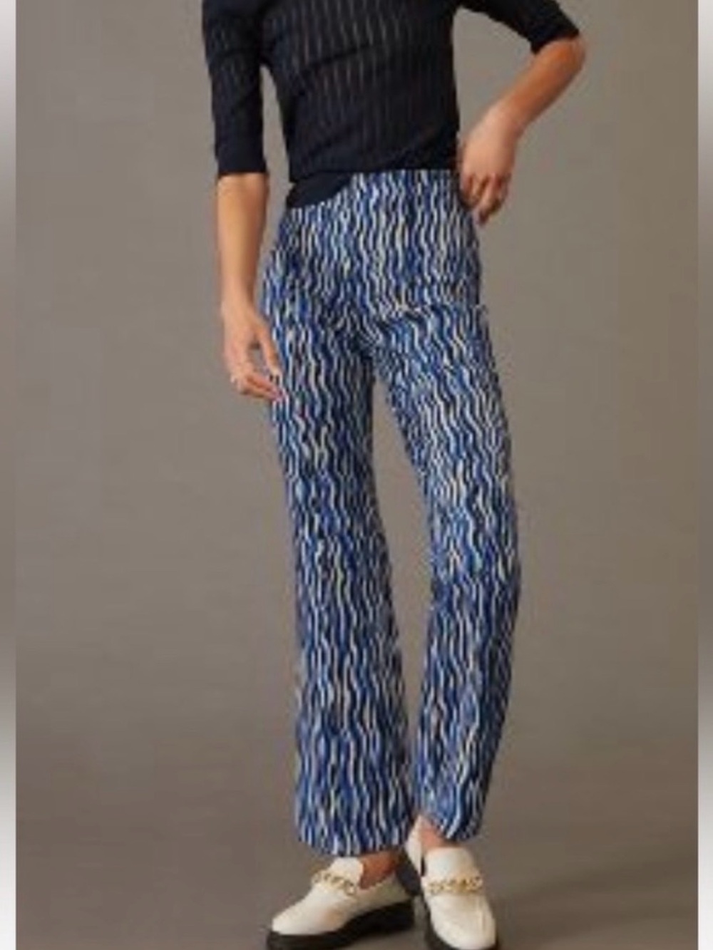 Maeve The Margot Kick-Flare Trousers size S